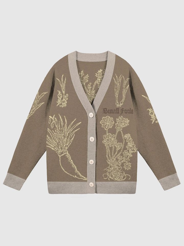 16th Century Herbology Treatise Cardigan - Loam product image (1)