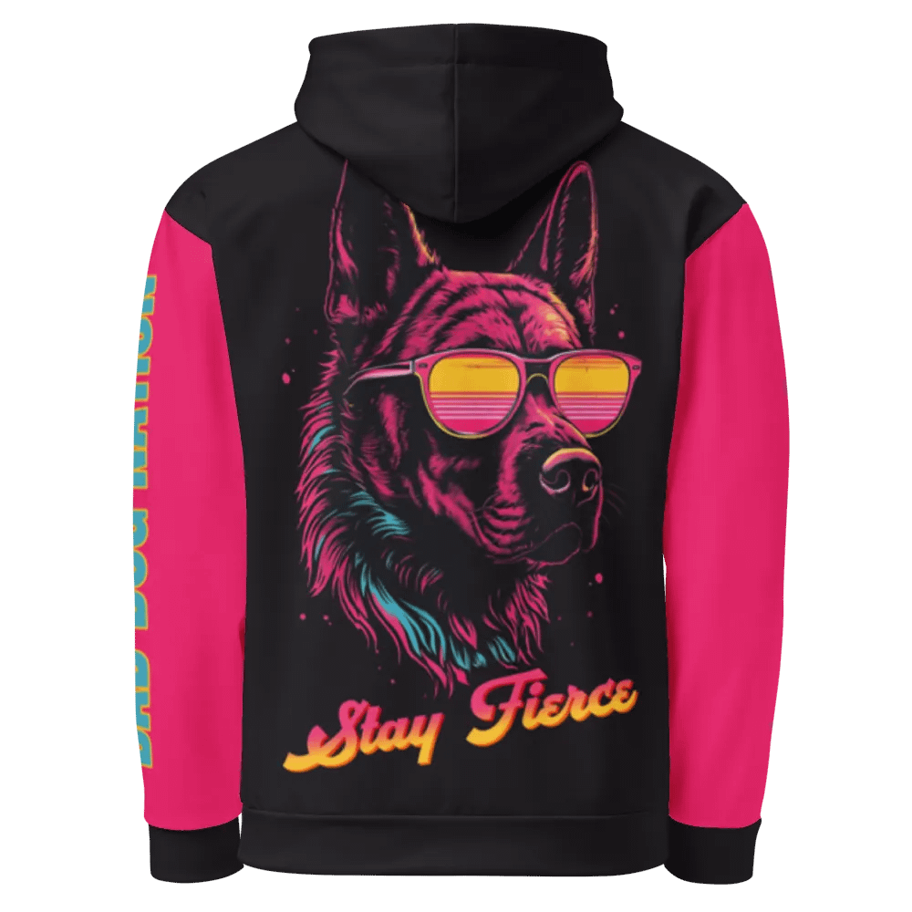 Dutch Shepherd - Stay Fierce Vintage - Adult All-Over Print Unisex Hoodie product image (1)