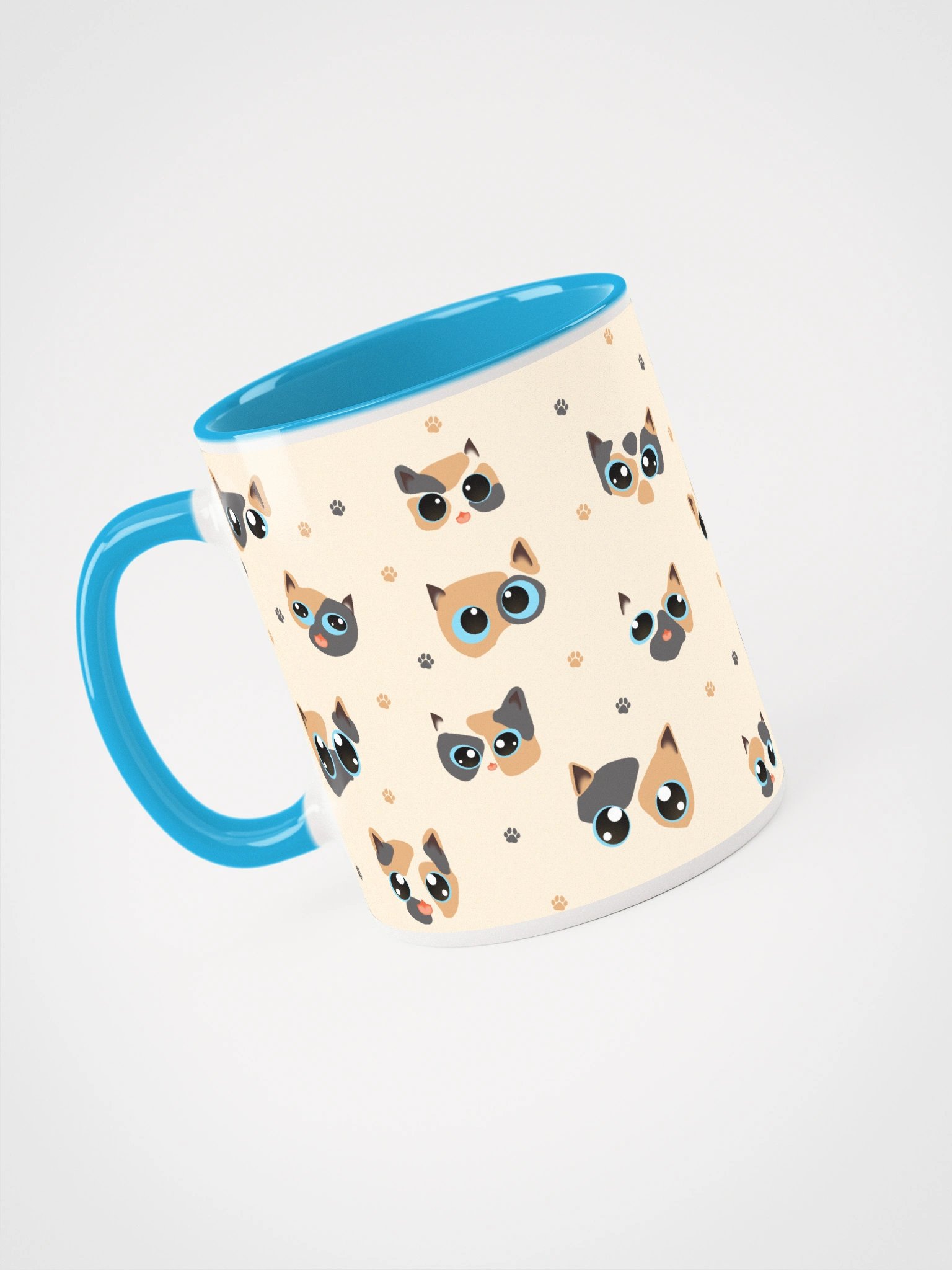 Calico Cat Faces (Blue Eyes) Mug product image (3)