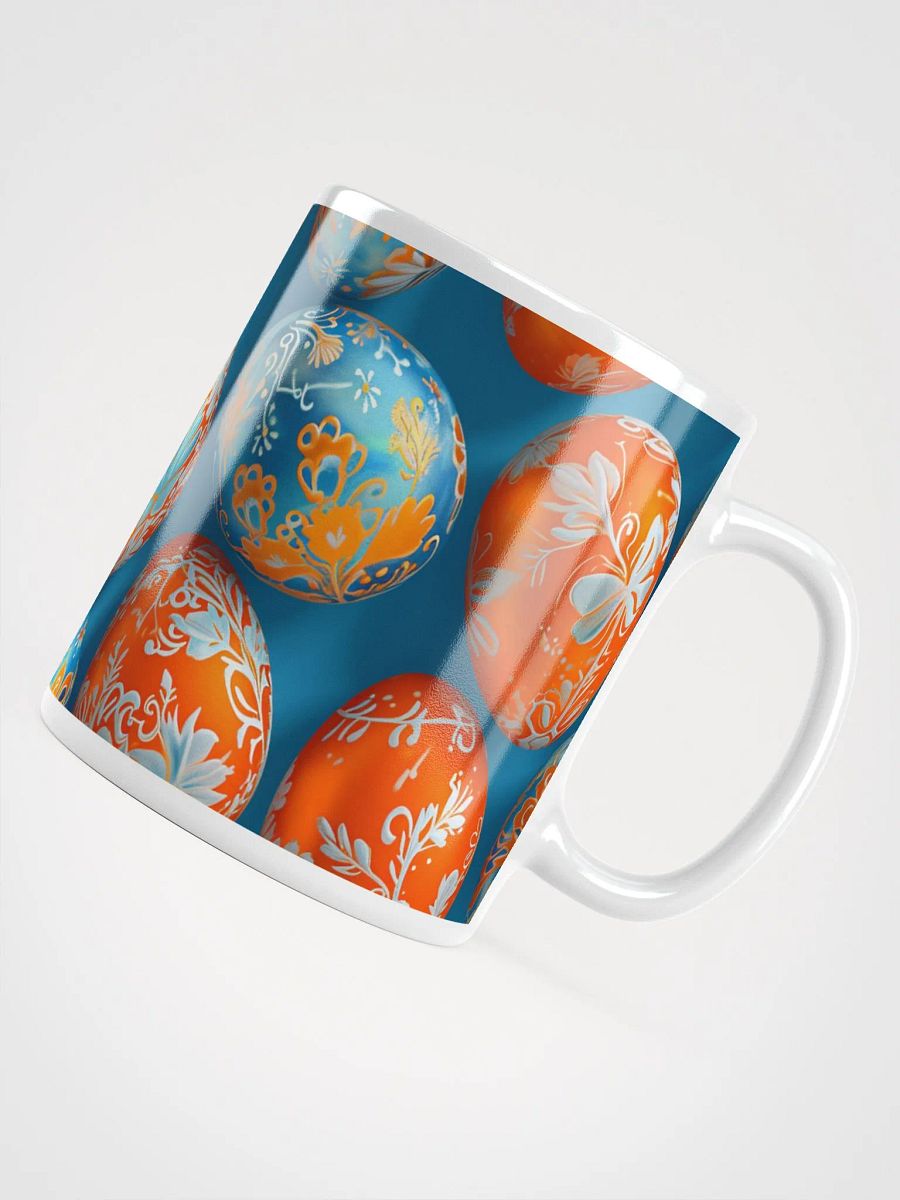 Springtime Eggs Orange & Blue Mug product image (8)