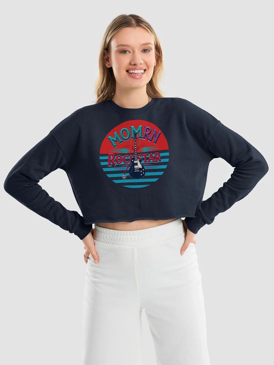 Rockstar Mom Fleece Crop Sweatshirt product image (42)