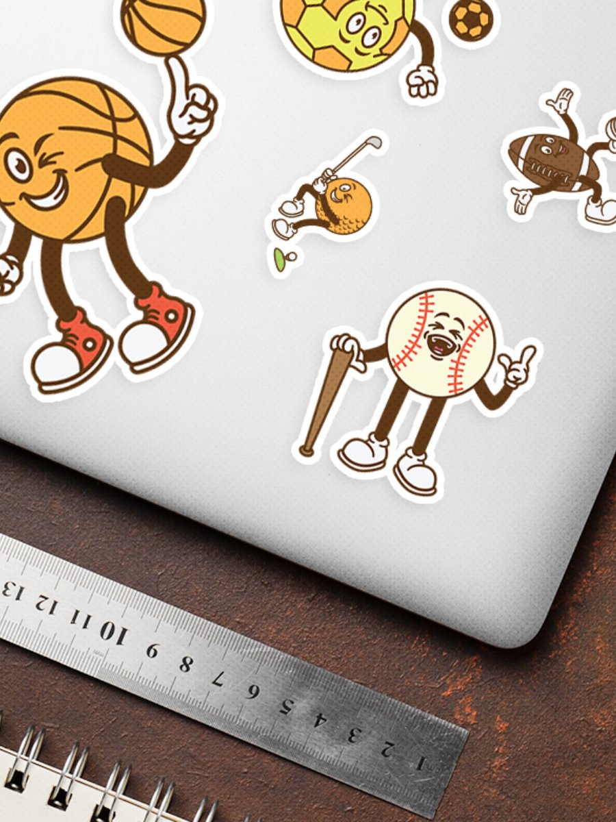 Retro Mascot Ball Character Illustration product image (6)
