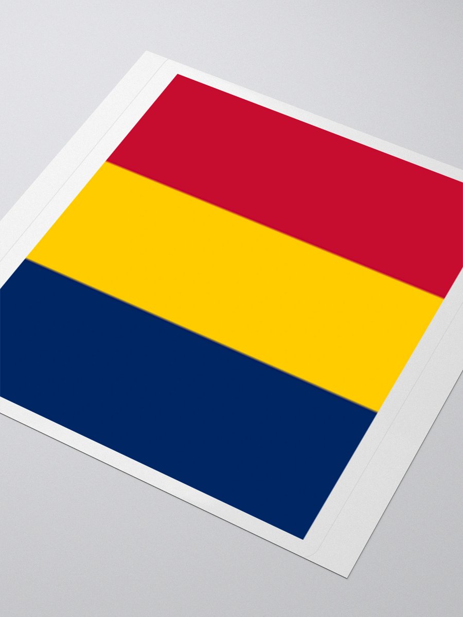 Chad Flag Sticker | Blue Yellow Red Design | Durable Vinyl | 3 Sizes product image (8)