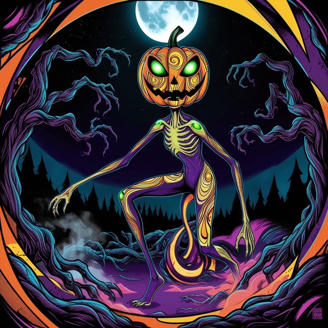 Halloween Scary vibrant design product image (2)
