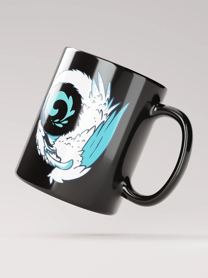 Saenriss Dragon Swirl Glossy Black Mug product image (2)