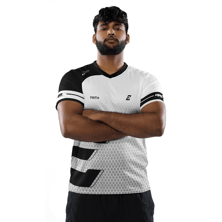 White "Faith" Elite Pro Jersey - EpiQ Black product image (2)