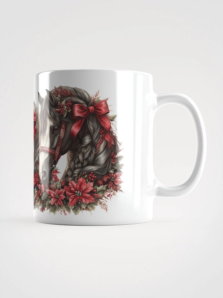 Holiday Horses White Glossy Mug product image (2)