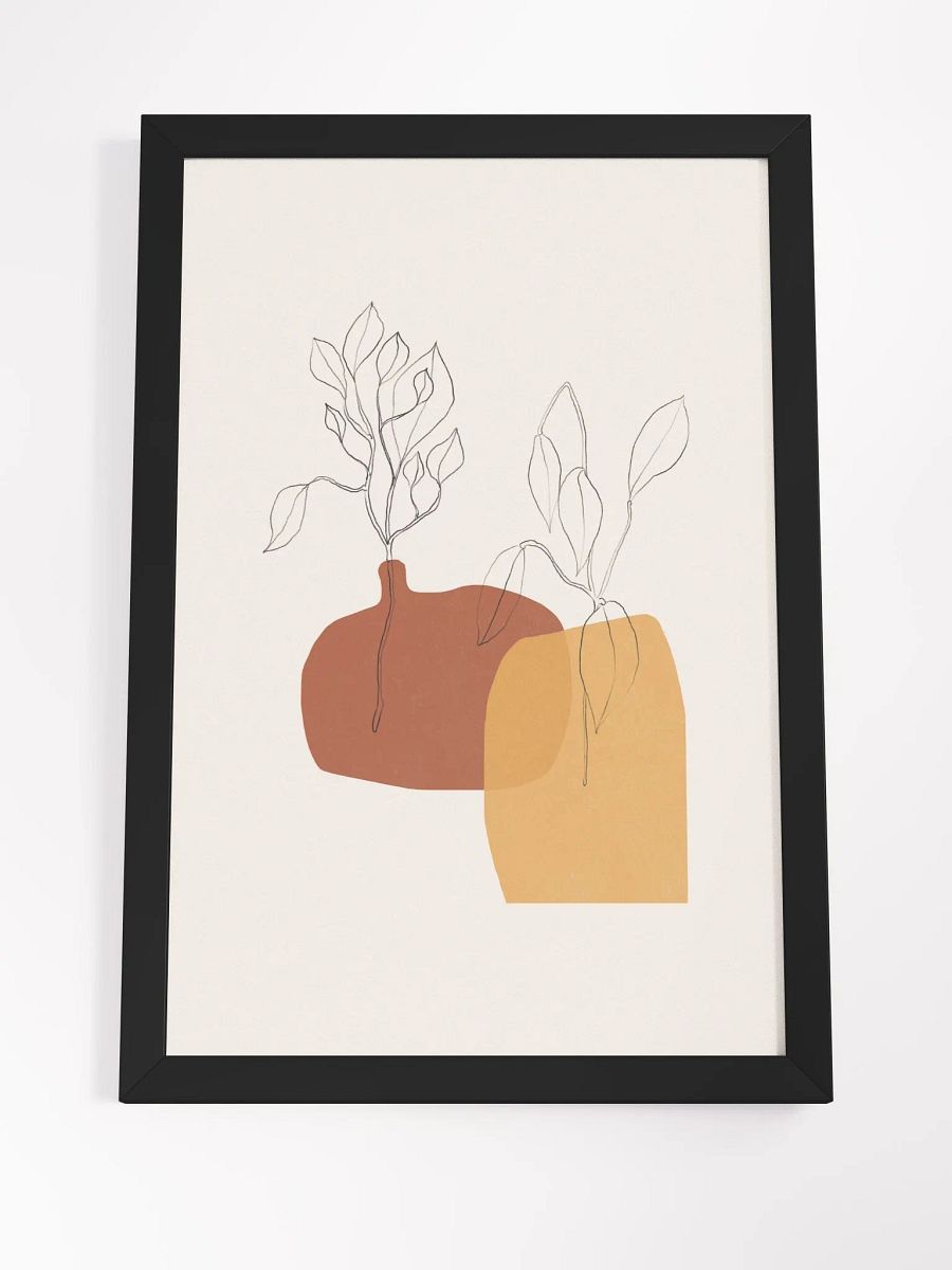 Branches of Serenity Framed Poster | Nature-Inspired Minimalist Wall Art product image (1)