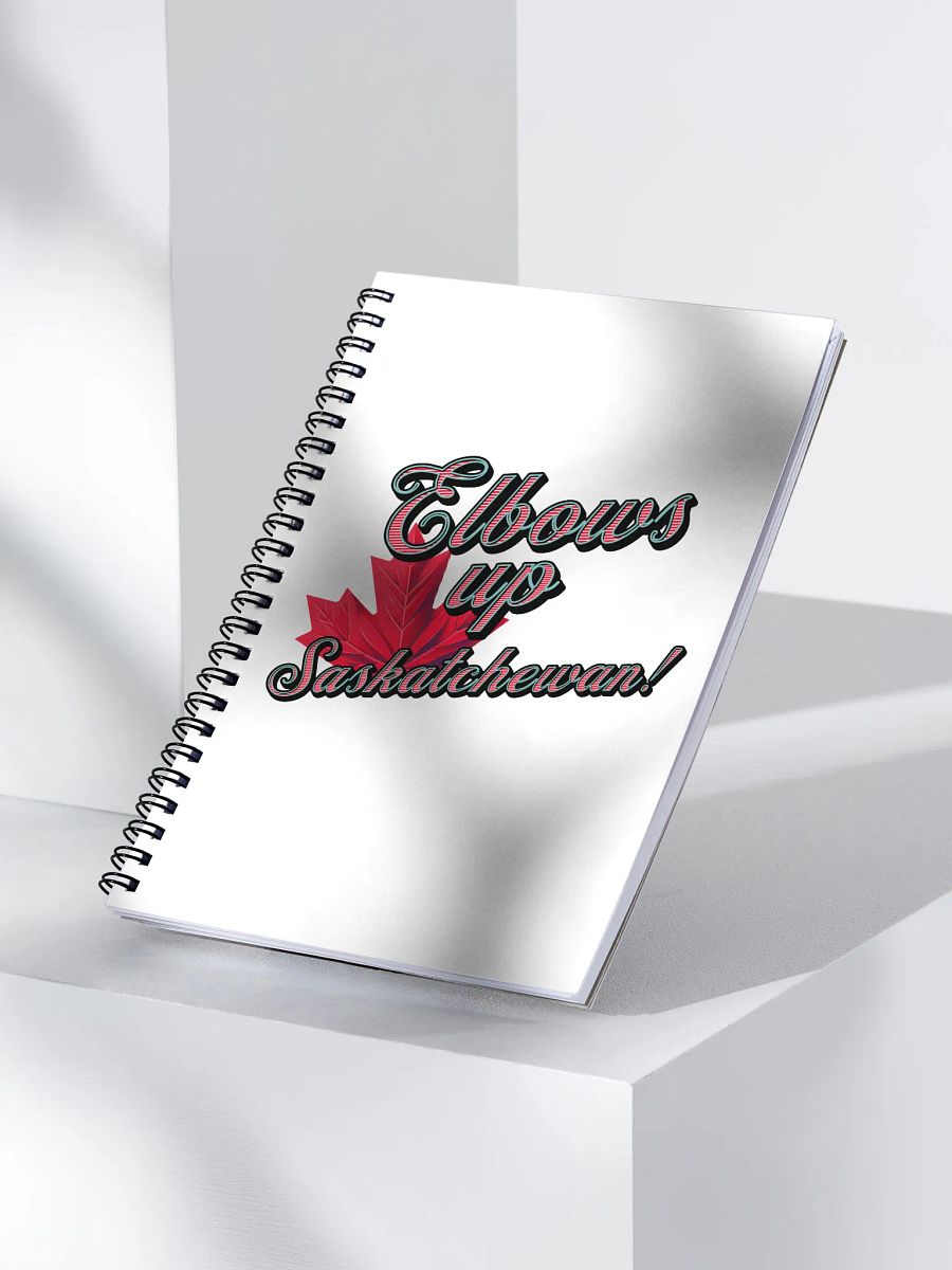 Elbows Up Maple Leaf Saskatchewan Spiral Notebook product image (3)