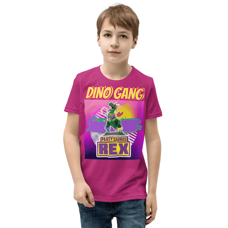 Youth Pink DINO GANG shirt product image (1)