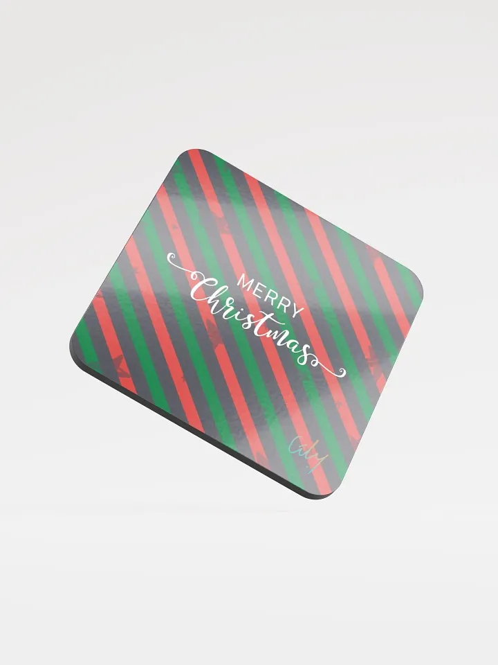 Merry Christmas Striped Coasters product image (1)