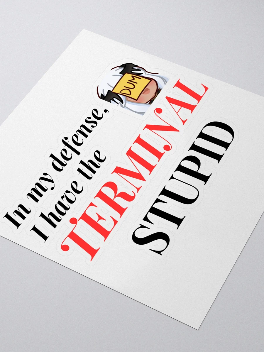 Terminal Stupid Kiss Cut Sticker! product image (7)