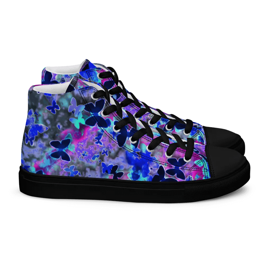 Butterfly nebula High Top Canvas Shoes (womens) product image (11)