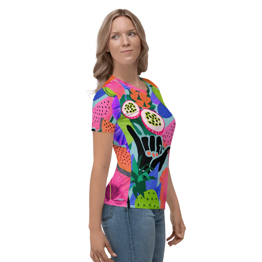 Tropical Paradise Delight All-Over Print Women's Tee product image (10)