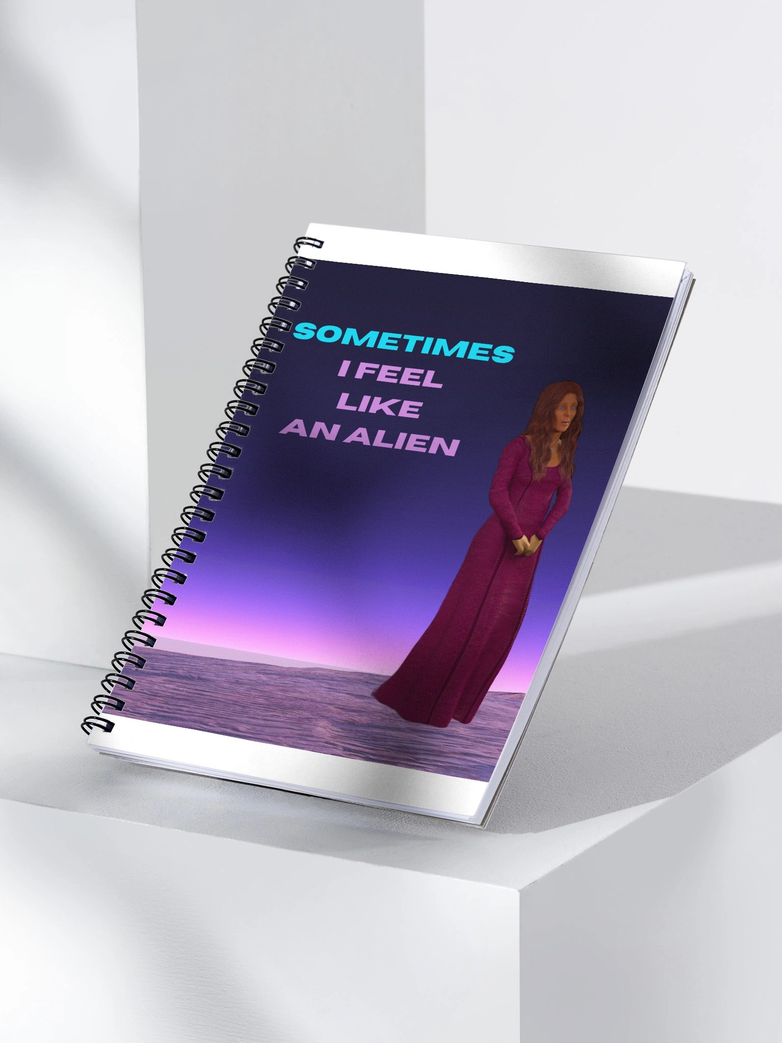 Feel Like An Alien Spiral Notebook product image (3)
