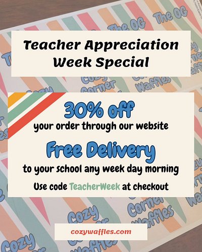 Teachers, this one's for you! 📚 We have a special offer for schools and educators to help make your Teacher Appreciation Week...