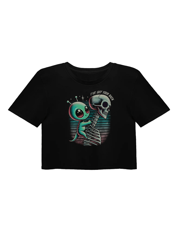 "I’ve Got Your Back" Alien Crop Top product image (1)