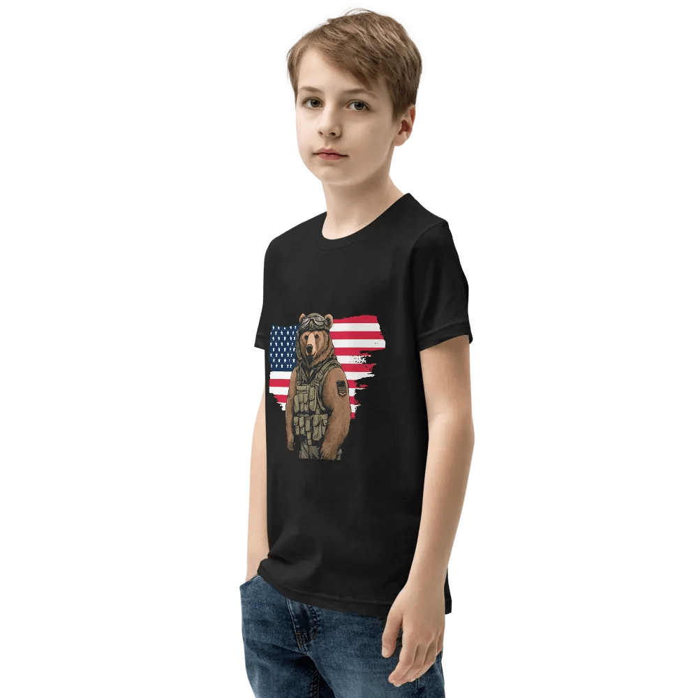 Patriotic Bear Youth T-Shirt product image (3)