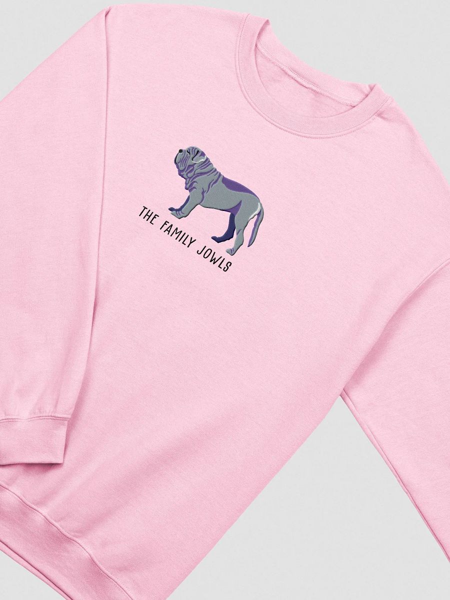 The Family Jowls Sweatshirt (Embroidered) of a Neapolitan Mastiff(Blue) product image (6)