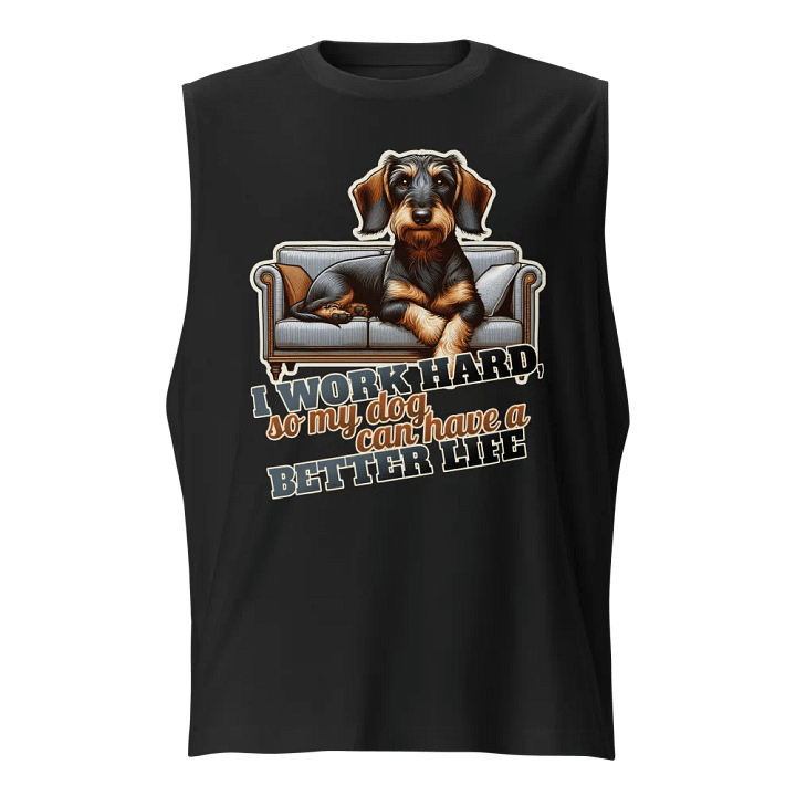 Work Hard – Dachshund - Muscle Tank product image (1)