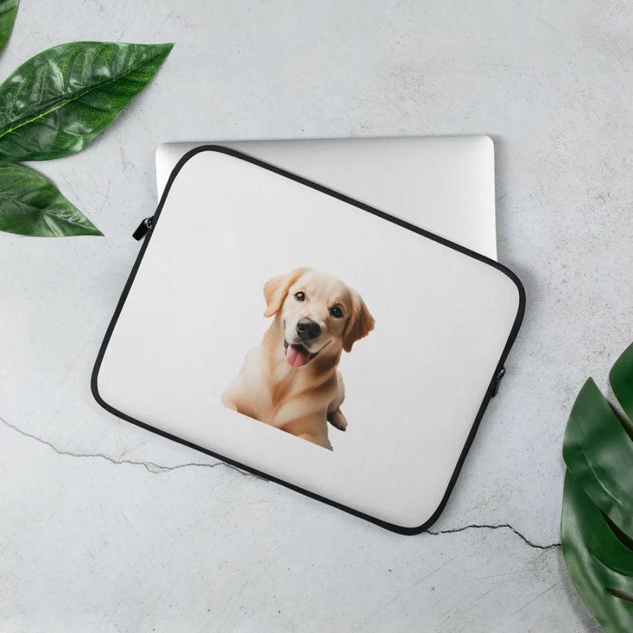 Laptop Sleeve With Golden Retriever product image (2)