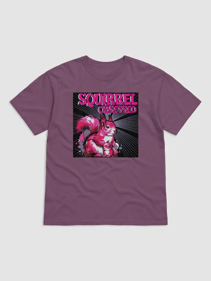 Squirrel Obsessed Illustrated T-Shirt- pigment dyed product image (1)