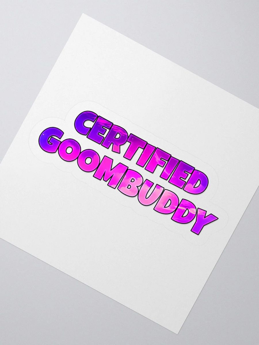 "Certified Goombuddy" sticker product image (2)