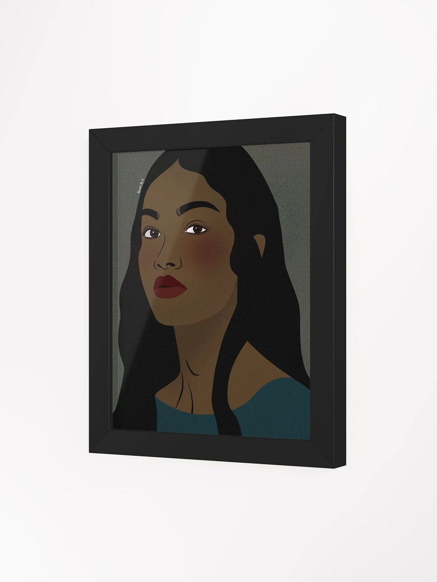 Vibrant Teal Beauty Framed product image (14)