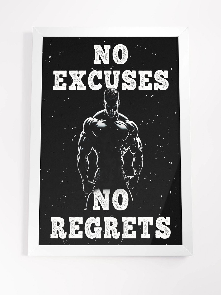 Fitness/Martial Arts Framed Poster - No Excuses product image (4)