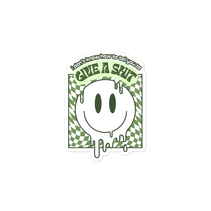 GIVE A SH*T die-cut magnet product image (2)