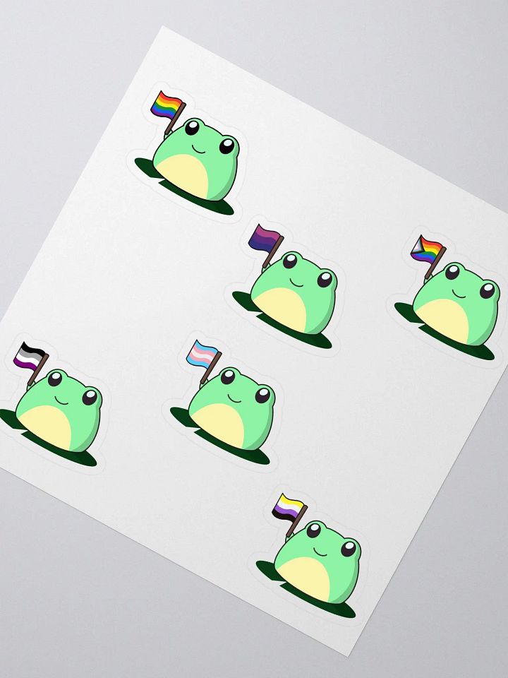 Pride Frogs Sticker Sheet product image (2)