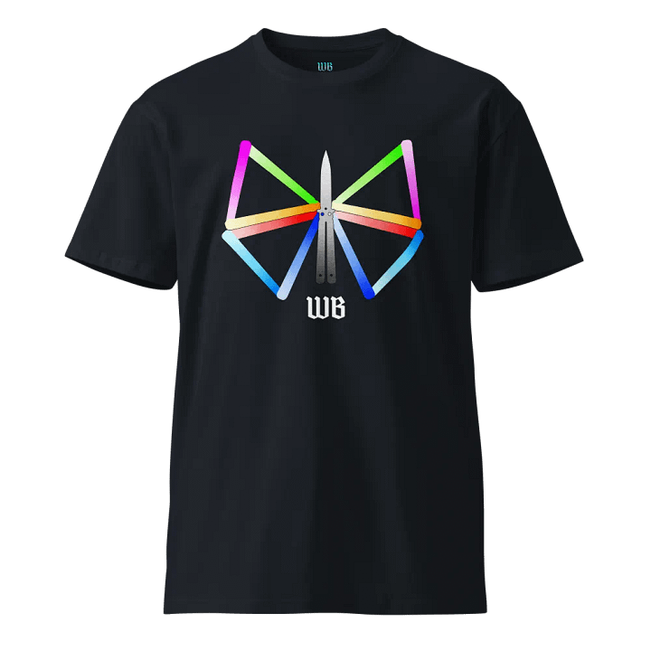 Rainbow Butterfly Knife T-Shirt product image (1)