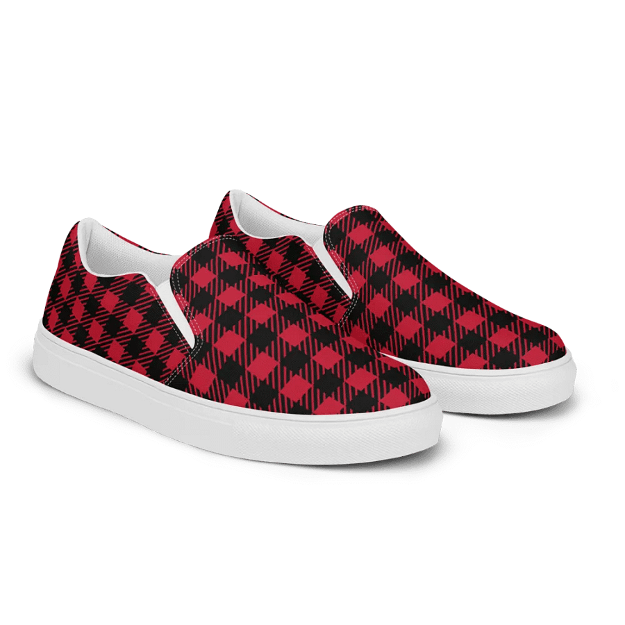 Buffalo Plaid Slip-On Canvas Shoes product image (2)