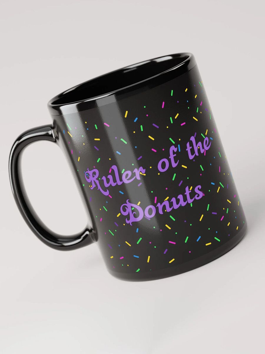 Ruler of the Donuts Black Mug product image (6)