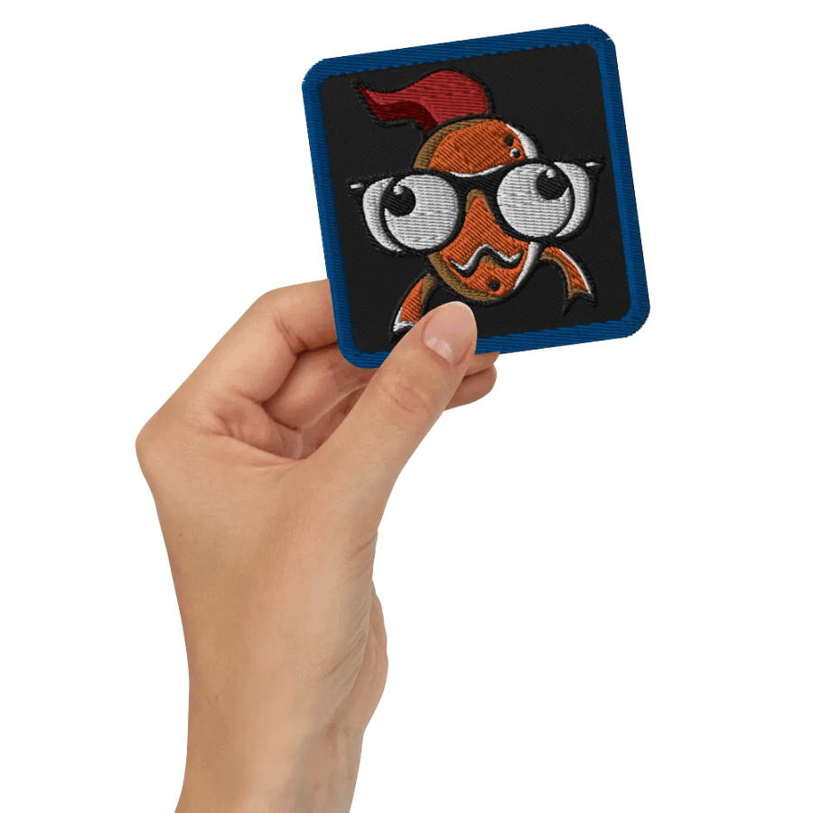 FEESH Logo Square Patch [blue border] product image (3)