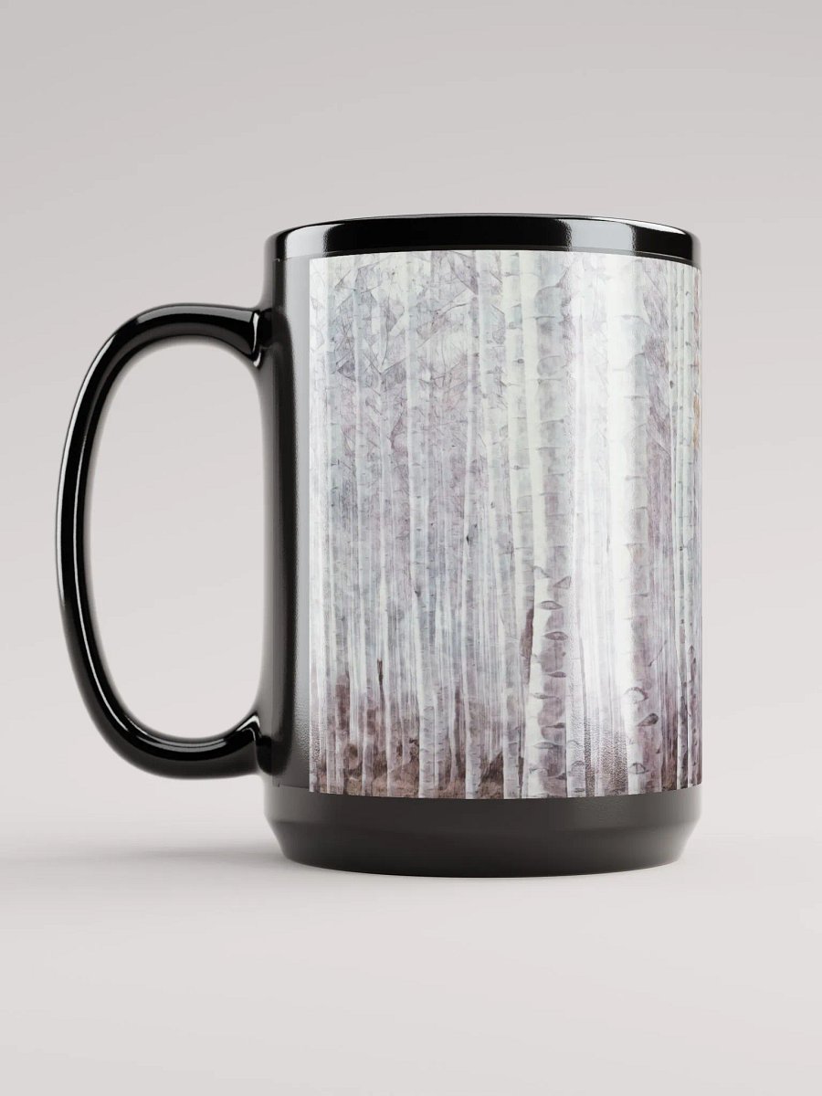 Abstract Graphic | Black Coffee Mug | Whispers Treescape product image (1)