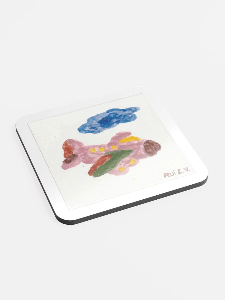 Kid Airplane (Glossed Cork Coaster) product image (2)