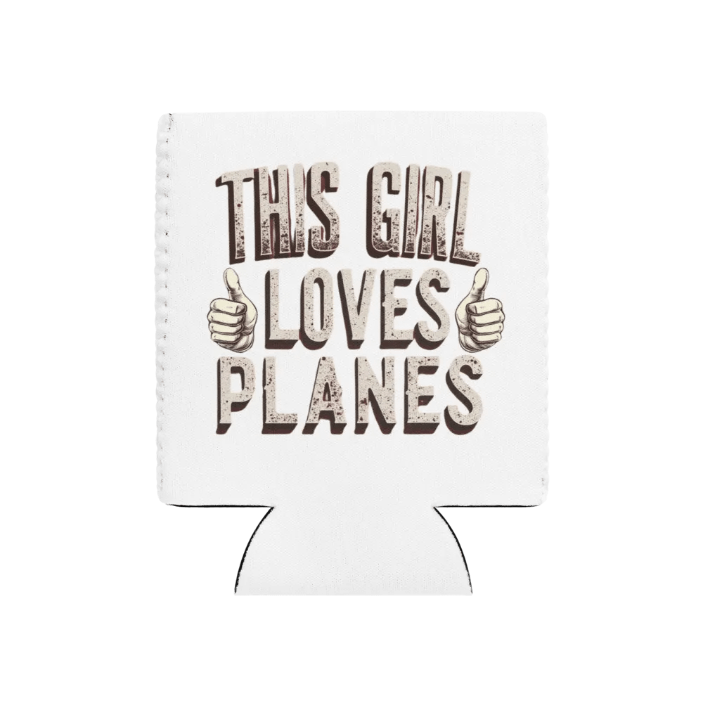 Vintage Plane Lover Can Cooler product image (1)