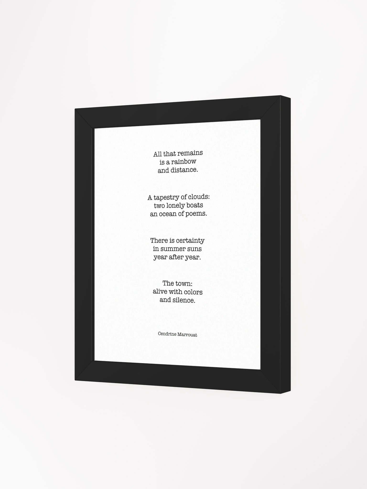 Four Haiku (Framed Poster) product image (13)