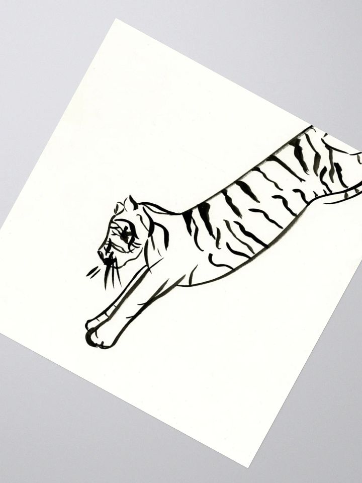 Jumping Tiger Sticker product image (4)