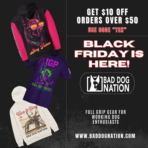 🚨 BLACK FRIDAY IS LIVE — RELEASE THE DOGS. 🚨
Biggest deals of the year. No excuses. No hesitation.
Just solid gear for people...