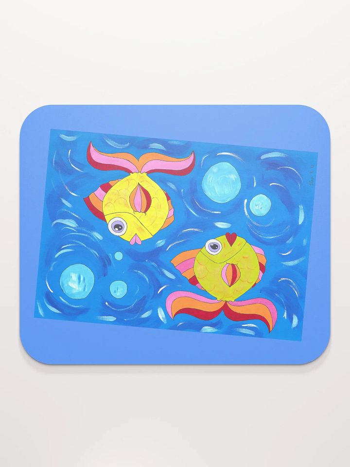 Fish style (art by Dina R.) acrylic painting picture - Classic Mouse Pad product image (2)