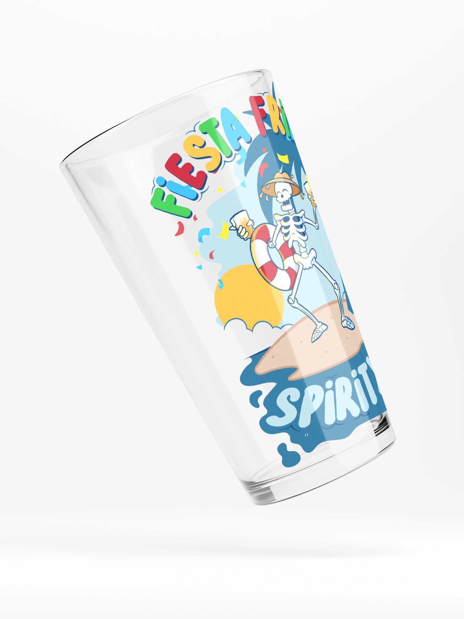 Fiesta Friday Skeleton Shaker Pint Glass product image (4)