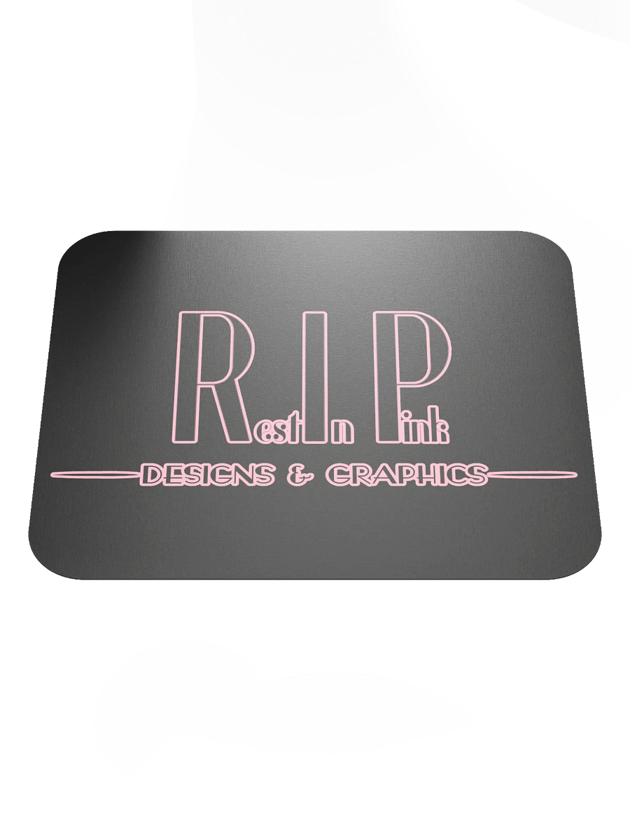 RIP Minimalist Logo Mouse Pad - Black product image (1)