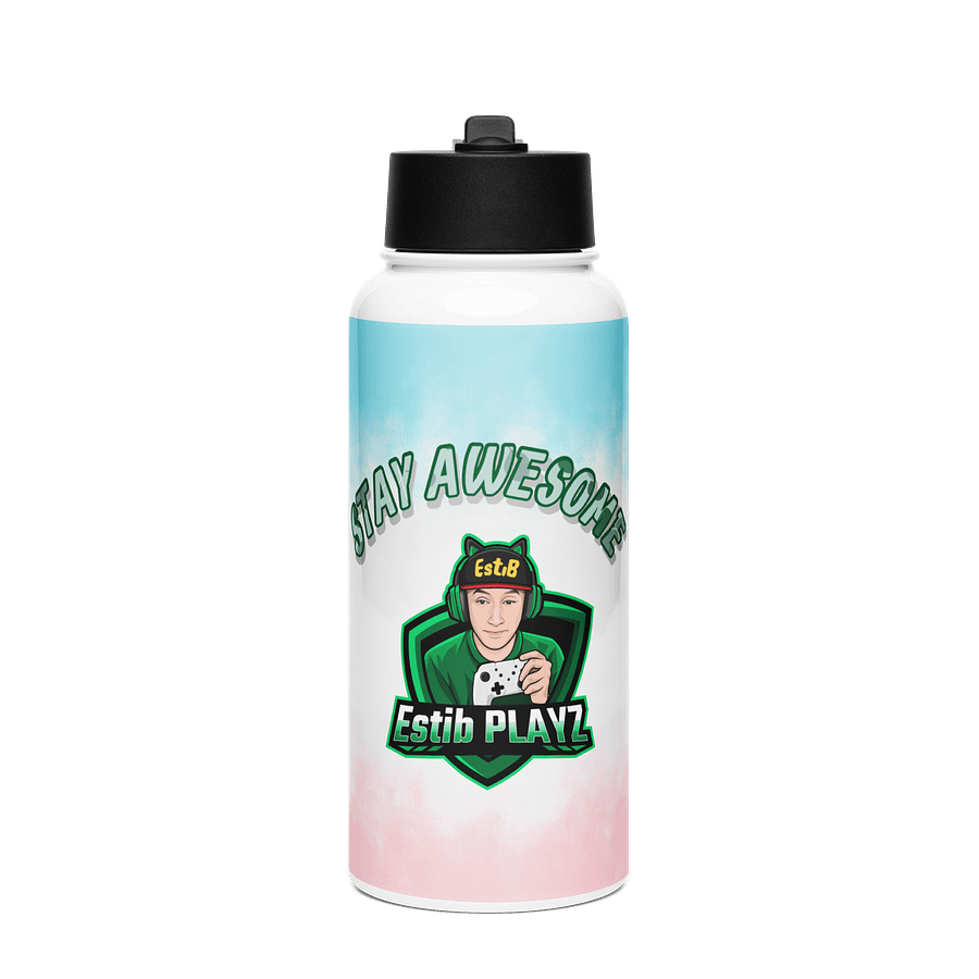 Stay Awesome Stainless Steel Water Bottle product image (1)