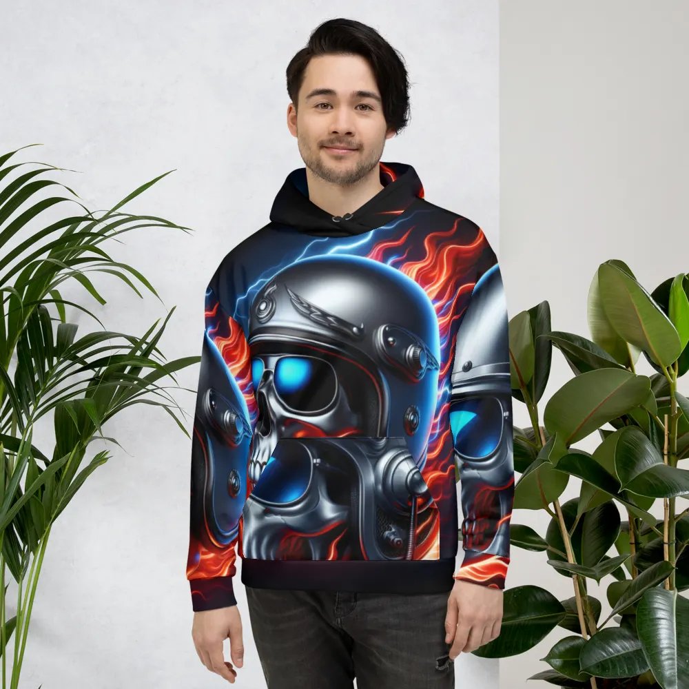 Winged Skull Intensity - Unisex Skull Hoodie #49 product image (4)
