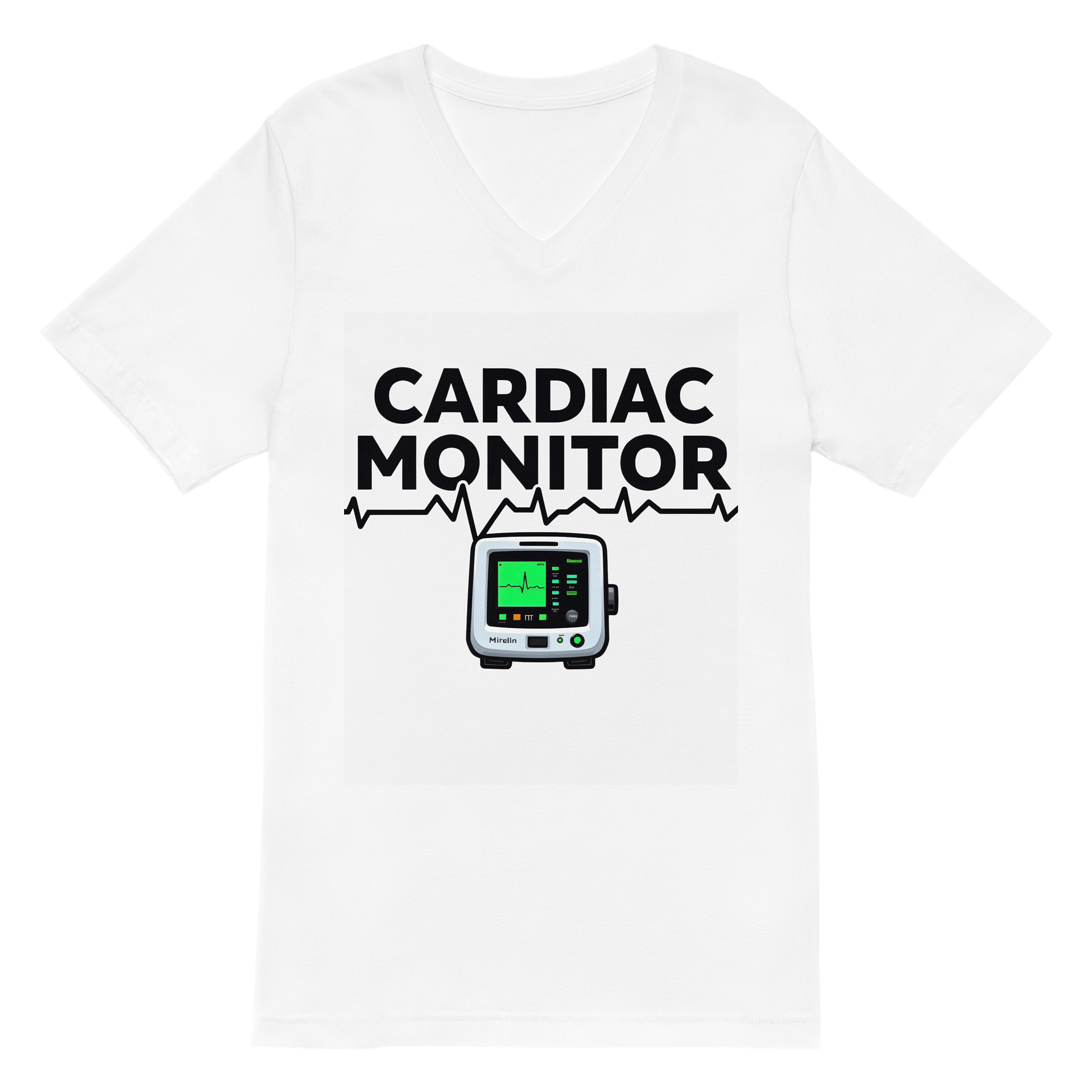 Heartbeat ECG V-Neck Tee product image (2)