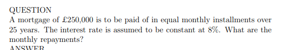 TD - Constant interest rates- quiz and solution product image (1)