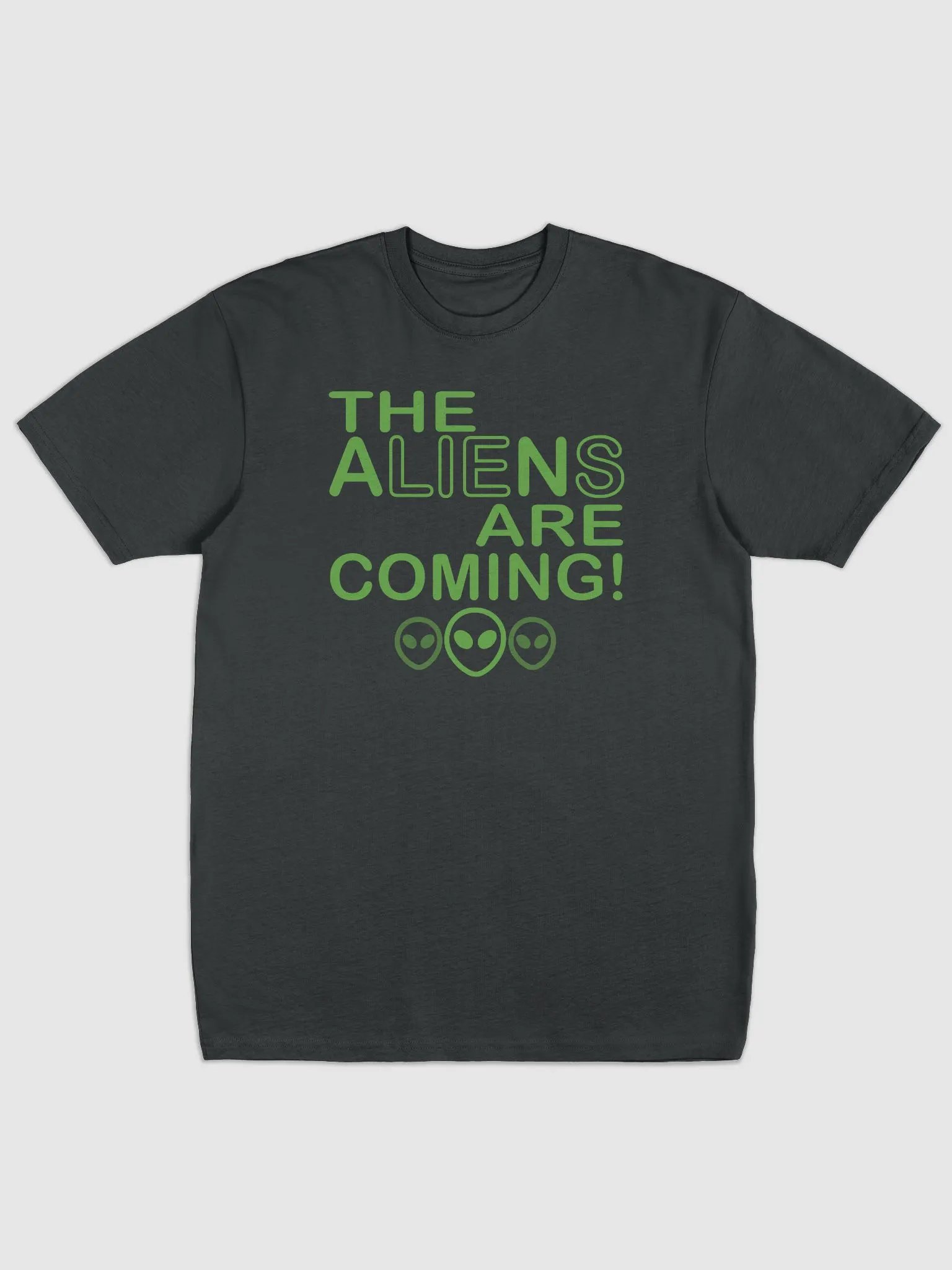 The Aliens Are Coming! - Green - Cotton Heritage Men's Premium Heavyweight Tee product image (2)