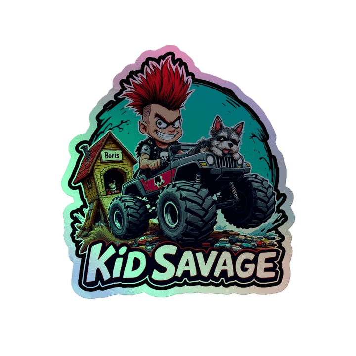 Kid Savage And Boris Truckin Sticker product image (2)